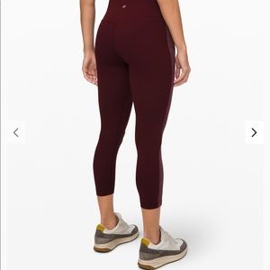 LULULEMON align super high rise crop 23” velvet